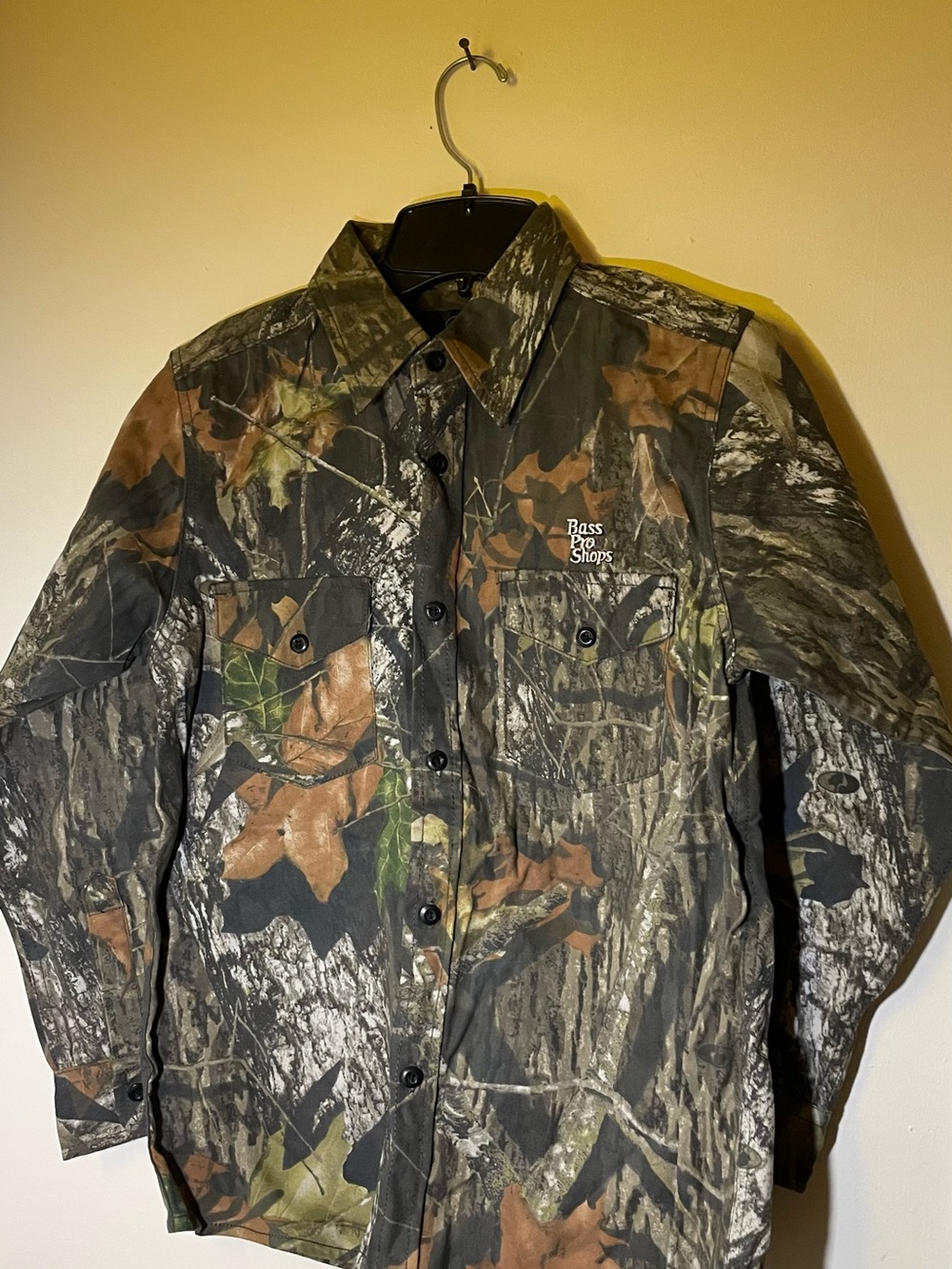Bass Pro Shops Camo Button-Down Shirt - Green, Brown